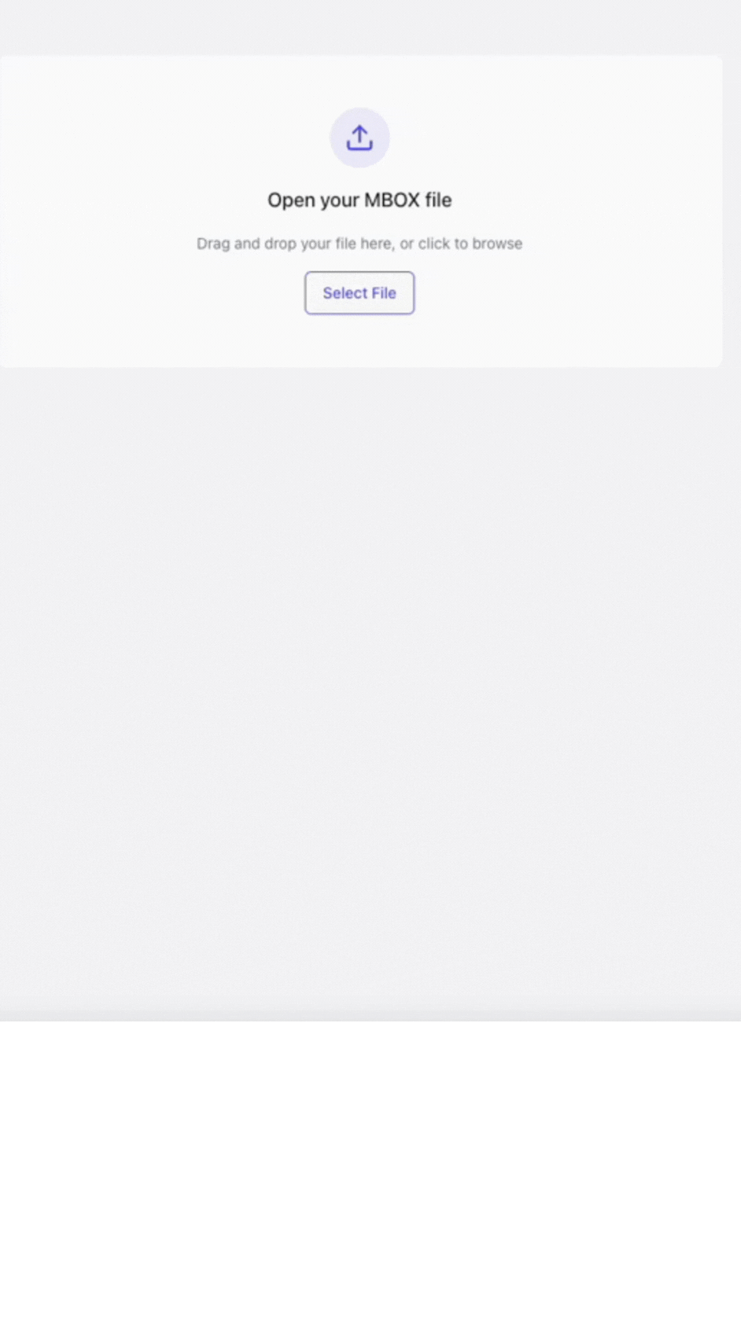 LegacyMail product demo showing email extraction process